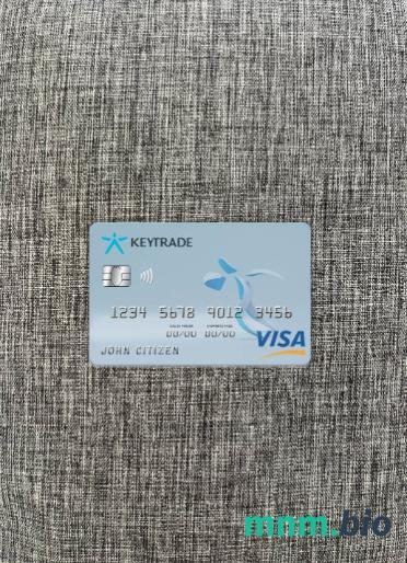Belgium Keytrade bank wygląd zdjęcia karty wizowej skan PSD + zdjęcie